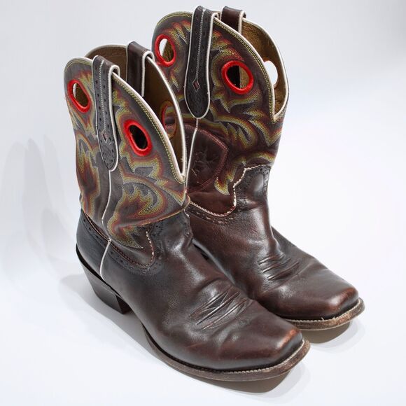 Ariat Ankle Armor 11" Heritage Roper Western Boots Brown Leather Men Size 13D - Picture 7 of 15